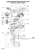 CASE, GEARING AND PLANETARY Diagram and Parts List for KG25H0XMC5  KitchenAid Mixer