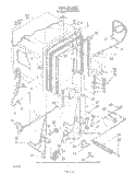 TUB , LITERATURE AND OPTIONAL Diagram and Parts List for DU8550XT1  Whirlpool Dishwasher