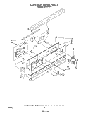 CONTROL PANEL , LITERATURE AND OPTIONAL Diagram and Parts List for RB120PXV0  Whirlpool Wall Oven