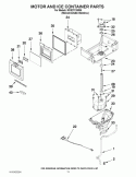 MOTOR AND ICE CONTAINER PARTS Diagram and Parts List for KFIS27CXMS5  KitchenAid Refrigerator
