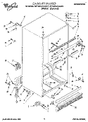 CABINET Diagram and Parts List for ET18PKXAN01  Whirlpool Refrigerator