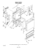 DOOR Diagram and Parts List for DU2000XS0  Whirlpool Dishwasher