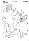 UNIT, LITERATURE Diagram and Parts List for ACE124XA0  Whirlpool Air Conditioner