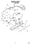 CONTROL PARTS Diagram and Parts List for 3KES0GTQNL00  Whirlpool Refrigerator