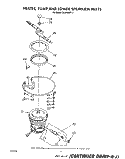 HEATER, PUMP, AND LOWER SPRAY ARM Diagram and Parts List for DU8500XT4  Whirlpool Dishwasher