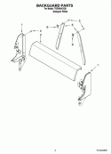Part Location Diagram of W10208451 Whirlpool PANEL-BKGD