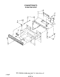 CABINET Diagram and Parts List for KHMS105WWH0  KitchenAid Microwave