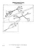 WIRING HARNESS Diagram and Parts List for RF302BXPW0  Whirlpool Range