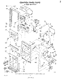 CONTROL PANEL Diagram and Parts List for RM973PXLT0  Whirlpool Microwave Oven Combo