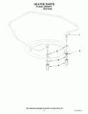 HEATER PARTS Diagram and Parts List for IUD9500WX4  Whirlpool Dishwasher