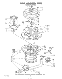 PUMP AND MOTOR Diagram and Parts List for KUDS21MS1  KitchenAid Dishwasher