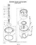 AGITATOR, BASKET AND TUB Diagram and Parts List for LA8800XSW2  Whirlpool Washer