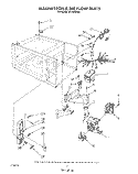 MAGNETRON AND AIR FLOW , LIT/OPTIONAL Diagram and Parts List for MT1850XW0  Whirlpool Microwave
