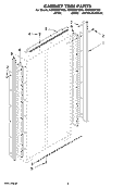 CABINET TRIM PARTS Diagram and Parts List for KSSS36QTB00  KitchenAid Refrigerator