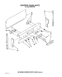 CONTROL PANEL, LIT/OPTIONAL Diagram and Parts List for FES370VX1  Whirlpool Range