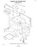 CABINET AND STIRRER Diagram and Parts List for RM973PXLT0  Whirlpool Microwave Oven Combo