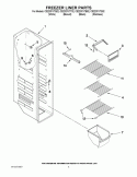 FREEZER LINER PARTS Diagram and Parts List for CS22CFXTS02  Crosley Refrigerator