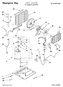 UNIT, LITERATURE Diagram and Parts List for BHAC1200FS0  Whirlpool Air Conditioner