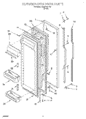 Part Location Diagram of 2188408A Whirlpool GASKET-DOR