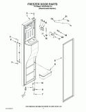 FREEZER DOOR PARTS Diagram and Parts List for KSC23C8EYY01  KitchenAid Refrigerator