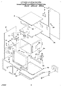 UPPER OVEN Diagram and Parts List for KEBS277YBL4  KitchenAid Wall Oven