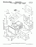 OVEN PARTS Diagram and Parts List for KEBC147VWH02  KitchenAid Wall Oven