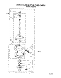 BRAKE AND DRIVE TUBE Diagram and Parts List for LA7680XSW0  Whirlpool Washer