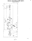 BRAKE AND DRIVE TUBE Diagram and Parts List for LA5460XMW2  Whirlpool Washer