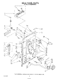 REAR PANEL Diagram and Parts List for KAWE900SWH2  KitchenAid Washer