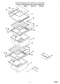 REFRIGERATOR SHELF Diagram and Parts List for ED22TEXHT02  Whirlpool Refrigerator