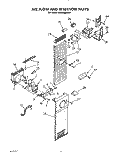 AIR FLOW AND RESERVOIR Diagram and Parts List for KSSS42MWX01  KitchenAid Refrigerator