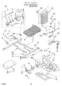 UNIT Diagram and Parts List for KSRB22QFSS01  KitchenAid Refrigerator