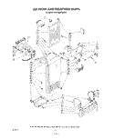 AIR FLOW AND RESERVOIR Diagram and Parts List for KSRF26DTPL00  KitchenAid Refrigerator