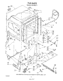 TUB , LITERATURE AND OPTIONAL Diagram and Parts List for DU9100XT1  Whirlpool Dishwasher