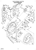 BULKHEAD Diagram and Parts List for KGYE777BWH0  KitchenAid Dryer