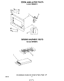 DOOR AND LATCH , WIRING HARNESS Diagram and Parts List for MW3500XP3  Whirlpool Microwave