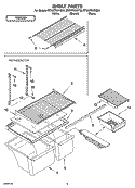 SHELF PARTS, OPTIONAL PARTS Diagram and Parts List for ET8WTKXKT05  Whirlpool Refrigerator