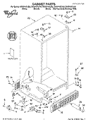 CABINET PARTS Diagram and Parts List for GS6SHAXLS03  Whirlpool Refrigerator