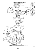 MACHINE BASE Diagram and Parts List for LA6500XPW5  Whirlpool Washer