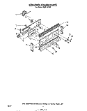 CONTROL PANEL Diagram and Parts List for RJM1870P  Whirlpool Microwave Oven Combo