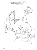 DISPENSER FRONT Diagram and Parts List for CS22AEXHN01  Crosley Refrigerator