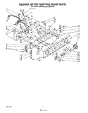 WASHER/DRYER CONTROL PANEL Diagram and Parts List for JWP21000  Whirlpool Washer Dryer Combo