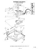 MACHINE BASE Diagram and Parts List for LA9800XTN0  Whirlpool Washer