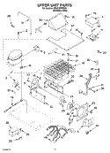 UPPER UNIT PARTS Diagram and Parts List for KBLC36FMS00  KitchenAid Refrigerator