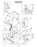 CABINETS Diagram and Parts List for LG6056XSW0  Whirlpool Dryer