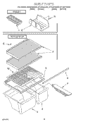 SHELF, LIT/OPTIONAL Diagram and Parts List for ET16JKYDN03  Whirlpool Refrigerator