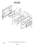 DOOR , LITERATURE AND OPTIONAL Diagram and Parts List for RS6100XKW3  Whirlpool Range