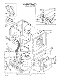 CABINET Diagram and Parts List for LG7001XSW0  Whirlpool Dryer