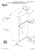 CABINET Diagram and Parts List for ET14CKYFN00  Whirlpool Refrigerator