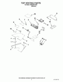 TOP VENTING PARTS Diagram and Parts List for KDRS407VSS01  KitchenAid Range